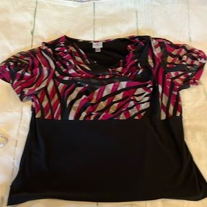 Gorgeous draped shirt 2X